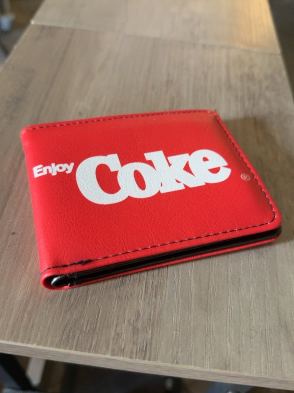 Buckle-Down Enjoy Coke Coca-Cola Red Bifold Wallet — Unused